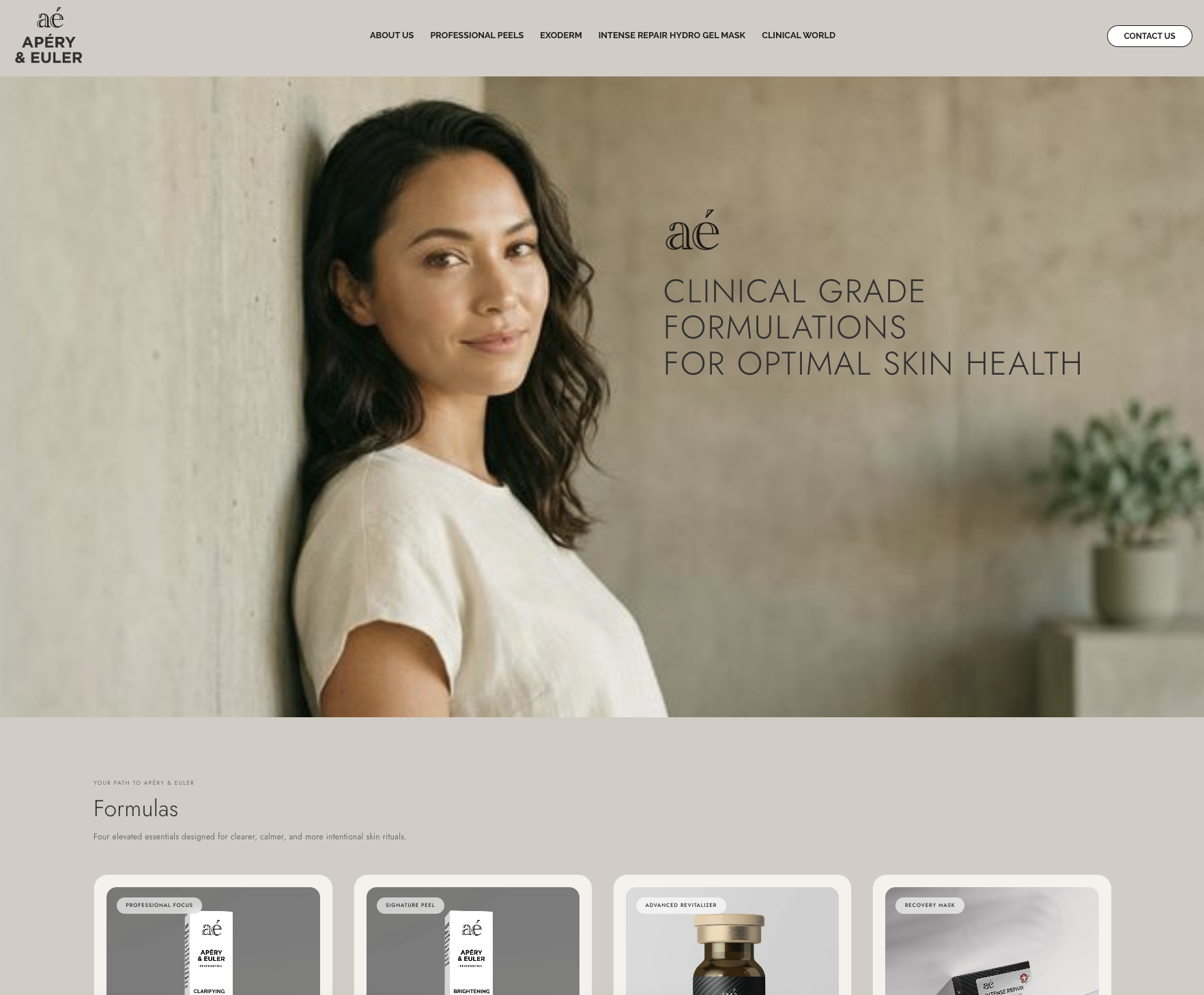 Apery Euler website design screenshot